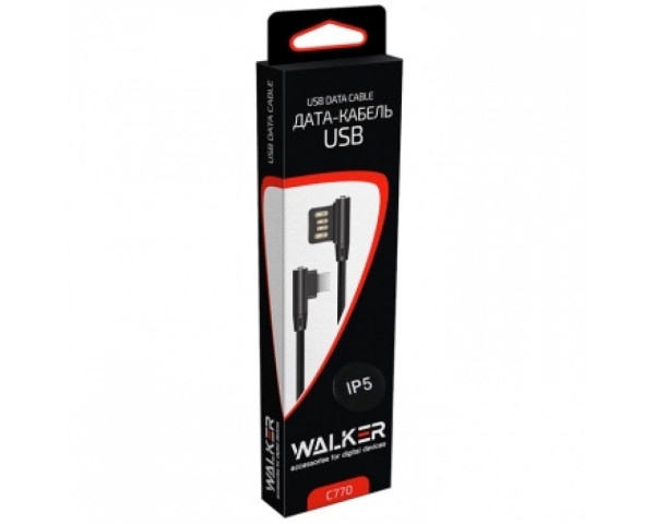 Кабель USB WALKER C770 Lightning black