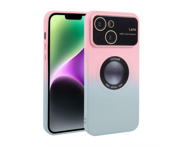 Чохол градієнт з функцією MagSafe для Apple iPhone 15 Pro pink / grey (1)