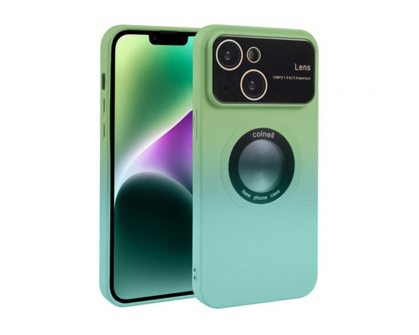 Чохол градієнт з функцією MagSafe для Apple iPhone 15 Pro green / blue (6)