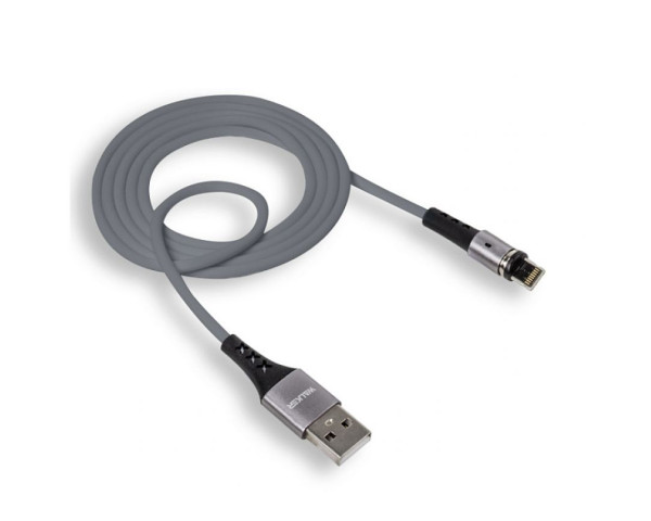 Кабель USB WALKER C775 Lightning Magnetic grey