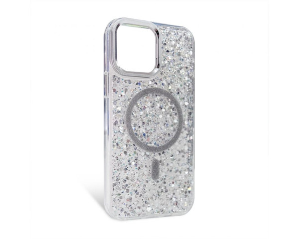 Чохол з MagSafe Glitter для Apple iPhone 13 Pro silver (12)