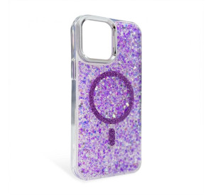 Чохол з MagSafe Glitter для Apple iPhone 14 Pro violet (06)