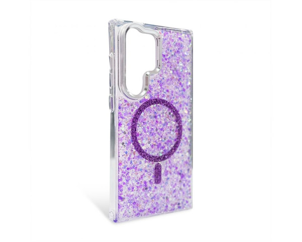 Чехол с MagSafe Glitter для Samsung Galaxy A16 (2025) violet (06)