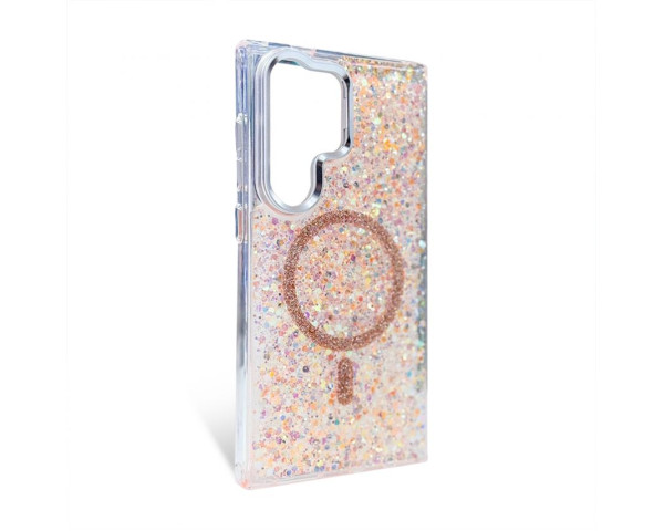 Чохол з MagSafe Glitter для Samsung Galaxy S24 Ultra/S928 (2024) gold (03)
