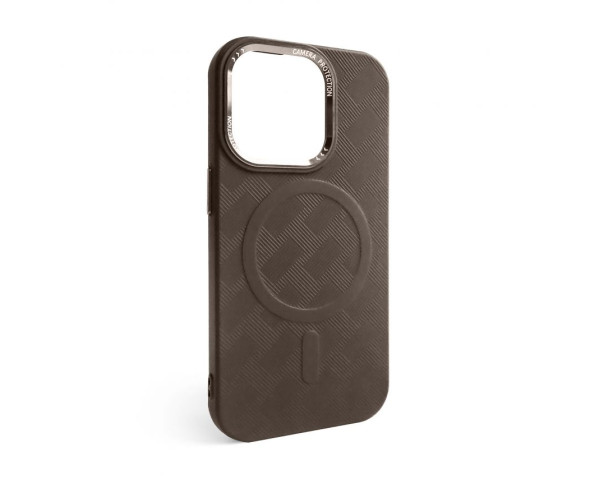 Чехол с функцией MagSafe Textured для Apple iPhone 14 Pro brown (02)