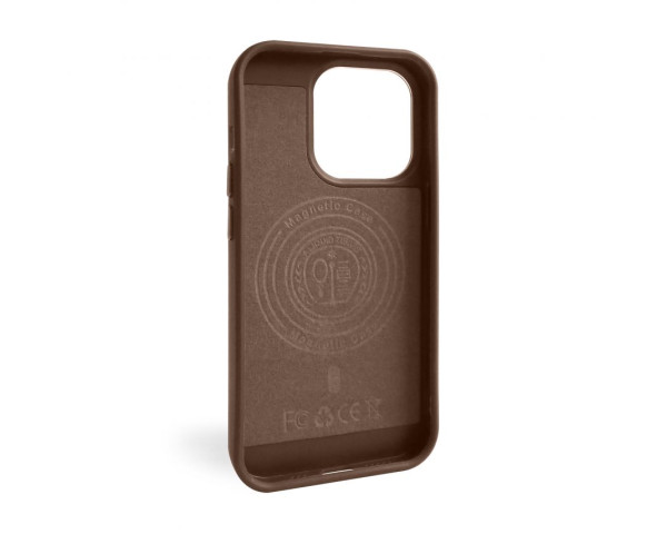 Чехол с функцией MagSafe Textured для Apple iPhone 14 Pro brown (02)