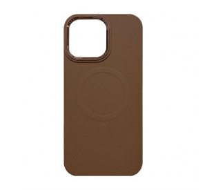 Чохол з функцією MagSafe Textured для Apple iPhone 16 Plus brown (02)
