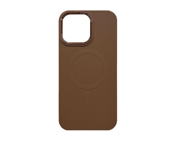 Чохол з функцією MagSafe Textured для Apple iPhone 16 Plus brown (02)