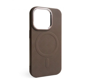 Чохол з функцією MagSafe Textured для Apple iPhone 16 Pro brown (02)