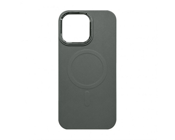 Чохол з функцією MagSafe Textured для Apple iPhone 16 Pro grey (04)