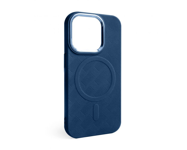 Чохол з функцією MagSafe Textured для Apple iPhone 16 Pro blue (05)