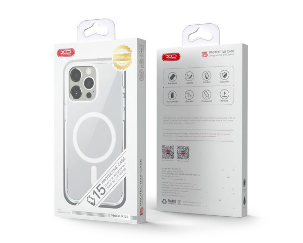Чохол XO K13B з функцією MagSafe для Apple iPhone 15 Pro Max прозорий