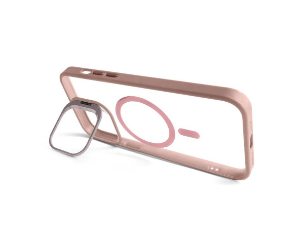 Чохол з функцією MagSafe для Apple iPhone 14 Pro Max з підставкою та захистом для камер pink (10)