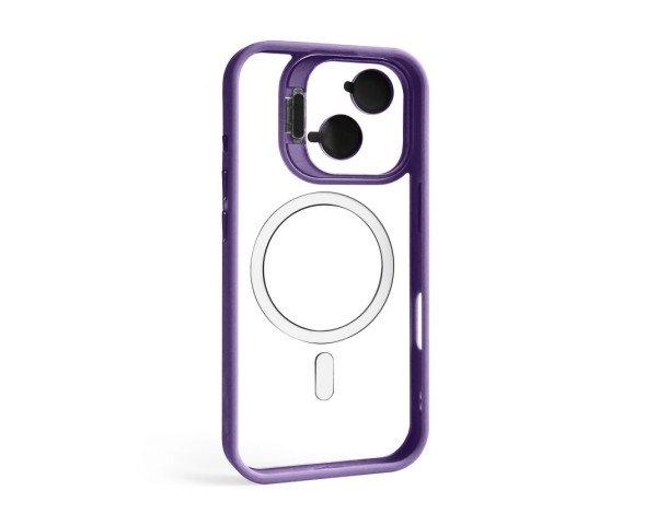 Чохол з функцією MagSafe для Apple iPhone 17 з підставкою та захистом для камер violet (02)