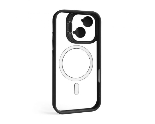 Чохол з функцією MagSafe для Apple iPhone 17 з підставкою та захистом для камер black (03)