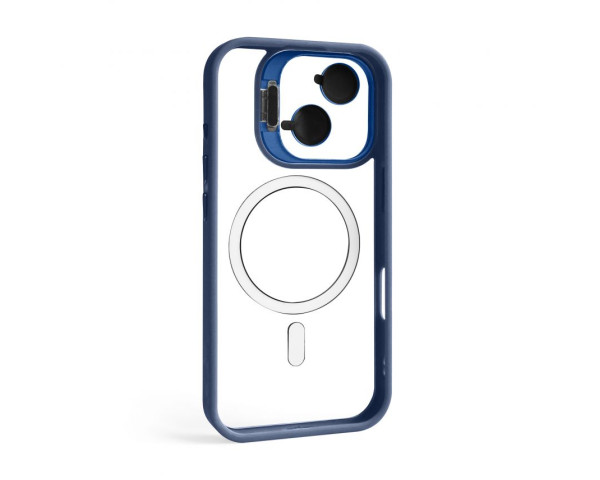 Чохол з функцією MagSafe для Apple iPhone 17 з підставкою та захистом для камер dark blue (04)
