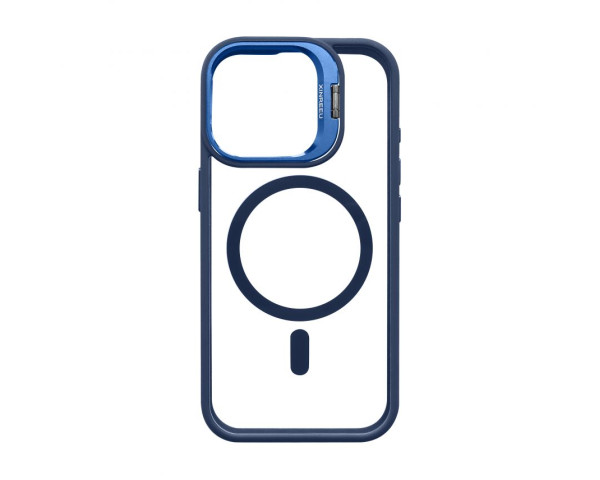 Чохол з функцією MagSafe для Apple iPhone 17 з підставкою та захистом для камер dark blue (04)