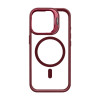 Чохол з функцією MagSafe для Apple iPhone 17 з підставкою та захистом для камер bordo (05)