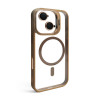 Чохол з функцією MagSafe для Apple iPhone 17 з підставкою та захистом для камер gold brown (09)
