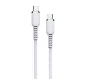 Юсб кабель usb шнур тайпсі type c тайп сі для айфона швидкої зарядки телефона планшета айфон дріт передавання даних WALKER C795 білий з підтримкою quick charge