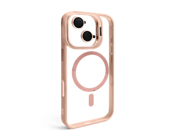 Чохол з функцією MagSafe для Apple iPhone 17 з підставкою та захистом для камер pink (10)