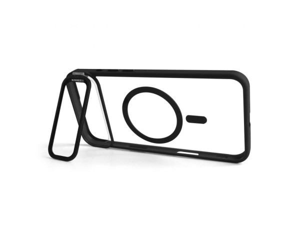 Чохол з функцією MagSafe для Apple iPhone 17 Air з підставкою та захистом для камер black (03)