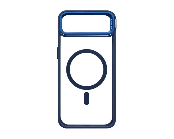 Чохол з функцією MagSafe для Apple iPhone 17 Air з підставкою та захистом для камер dark blue (04)