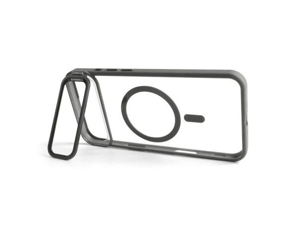Чохол з функцією MagSafe для Apple iPhone 17 Air з підставкою та захистом для камер light grey (06)
