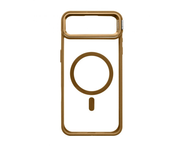 Чохол з функцією MagSafe для Apple iPhone 17 Air з підставкою та захистом для камер gold brown (09)