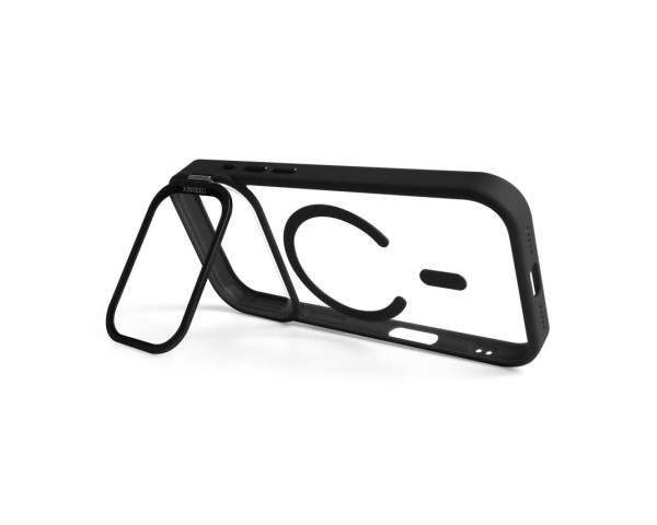 Чохол з функцією MagSafe для Apple iPhone 17 Pro з підставкою та захистом для камер black (03)