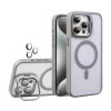 Чохол з функцією MagSafe для Apple iPhone 17 Pro з підставкою та захистом для камер light grey (06)