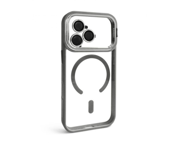 Чохол з функцією MagSafe для Apple iPhone 17 Pro з підставкою та захистом для камер light grey (06)