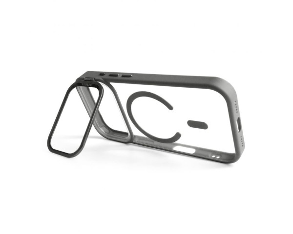 Чохол з функцією MagSafe для Apple iPhone 17 Pro з підставкою та захистом для камер light grey (06)