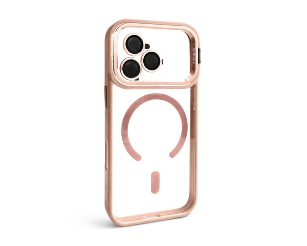 Чохол з функцією MagSafe для Apple iPhone 17 Pro з підставкою та захистом для камер pink (10)