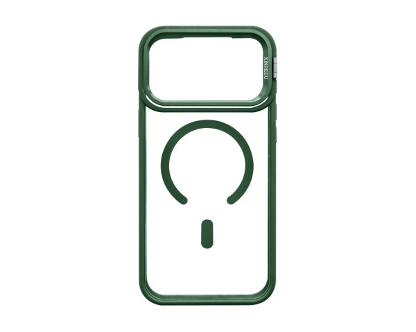Чохол з функцією MagSafe для Apple iPhone 17 Pro Max з підставкою та захистом для камер green (01)
