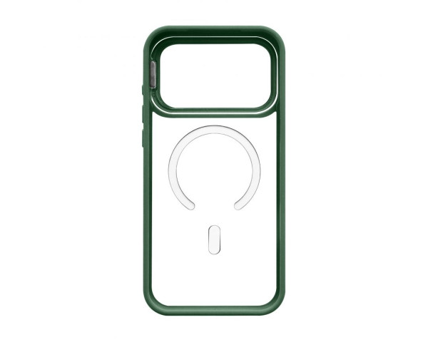 Чохол з функцією MagSafe для Apple iPhone 17 Pro Max з підставкою та захистом для камер green (01)