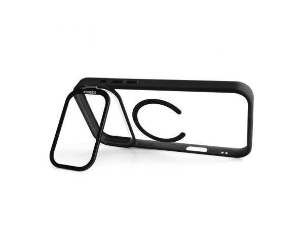Чохол з функцією MagSafe для Apple iPhone 17 Pro Max з підставкою та захистом для камер black (03)