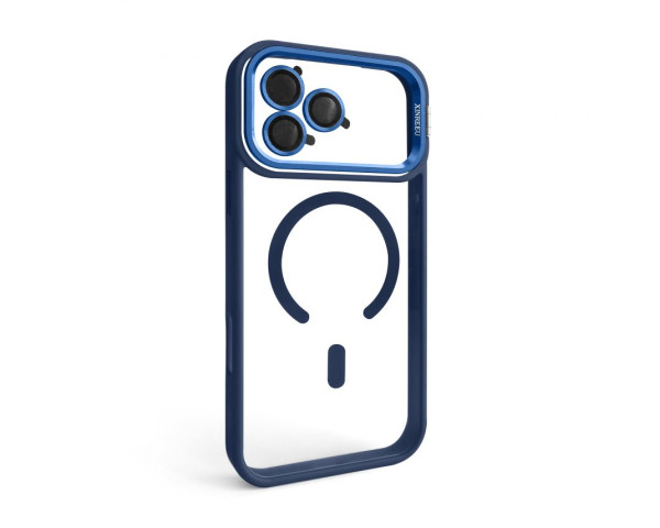 Чохол з функцією MagSafe для Apple iPhone 17 Pro Max з підставкою та захистом для камер dark blue (04)