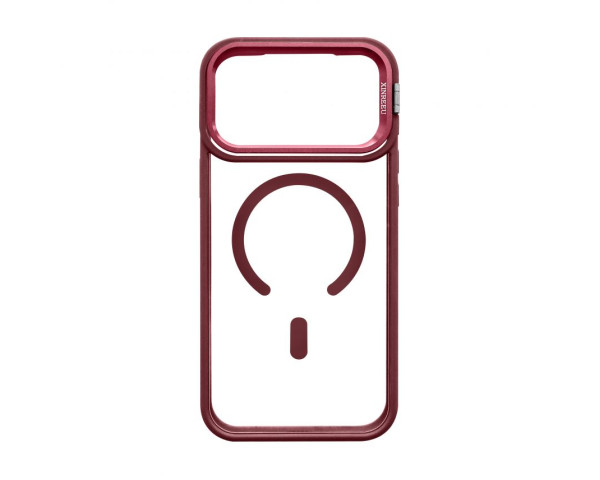 Чохол з функцією MagSafe для Apple iPhone 17 Pro Max з підставкою та захистом для камер bordo (05)