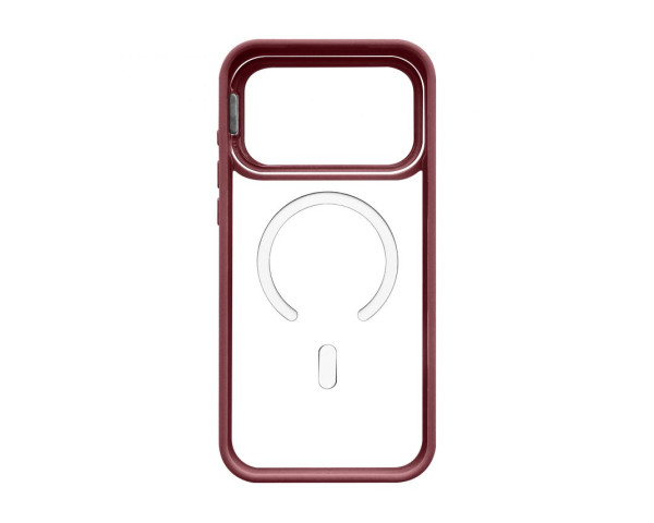 Чохол з функцією MagSafe для Apple iPhone 17 Pro Max з підставкою та захистом для камер bordo (05)