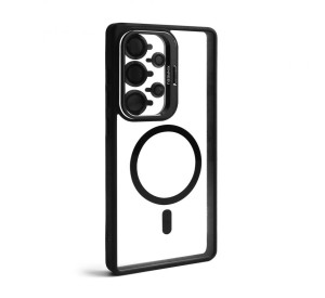 Чохол з функцією MagSafe для Samsung Galaxy S24 Ultra/S928 (2024) з підставкою та захистом для камер black (3)