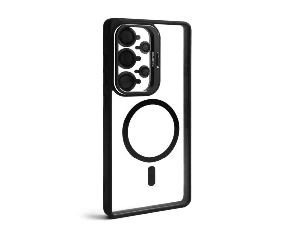 Чохол з функцією MagSafe для Samsung Galaxy S24 Ultra/S928 (2024) з підставкою та захистом для камер black (3)