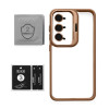 Чохол для Samsung Galaxy S25/S931 (2025) з підставкою та захистом для камер gold brown (9)