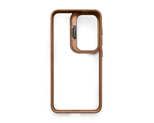 Чохол для Samsung Galaxy S25/S931 (2025) з підставкою та захистом для камер gold brown (9)