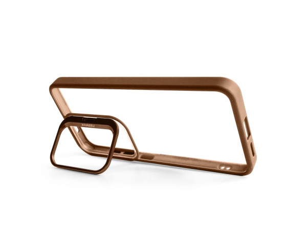 Чохол для Samsung Galaxy S25/S931 (2025) з підставкою та захистом для камер gold brown (9)