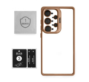 Чохол для Samsung Galaxy S25 Ultra/S938 (2025) з підставкою та захистом для камер gold brown (9)