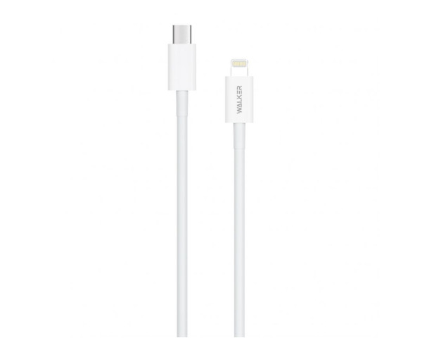 Кабель USB WALKER C830 Type-C to Lightning white