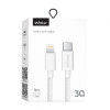 Кабель USB WALKER C860 Type-C to Lightning white