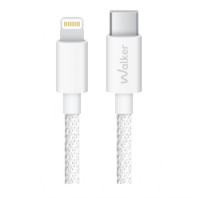 Кабель USB WALKER C860 Type-C to Lightning 2м white