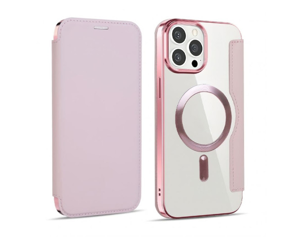 Чохол-книжка з функцією MagSafe для Apple iPhone 12 Pro Max pink (3)